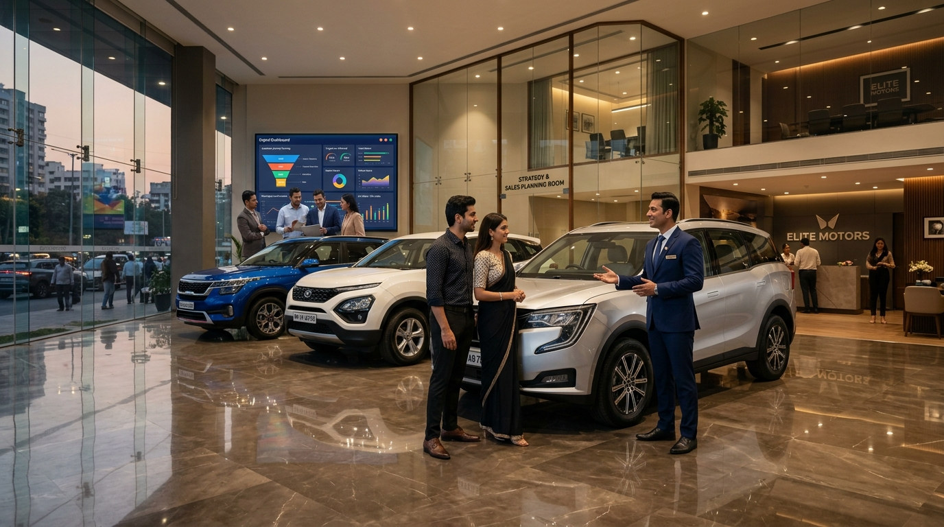 Complete digital marketing plan for an Indian vehicle dealership